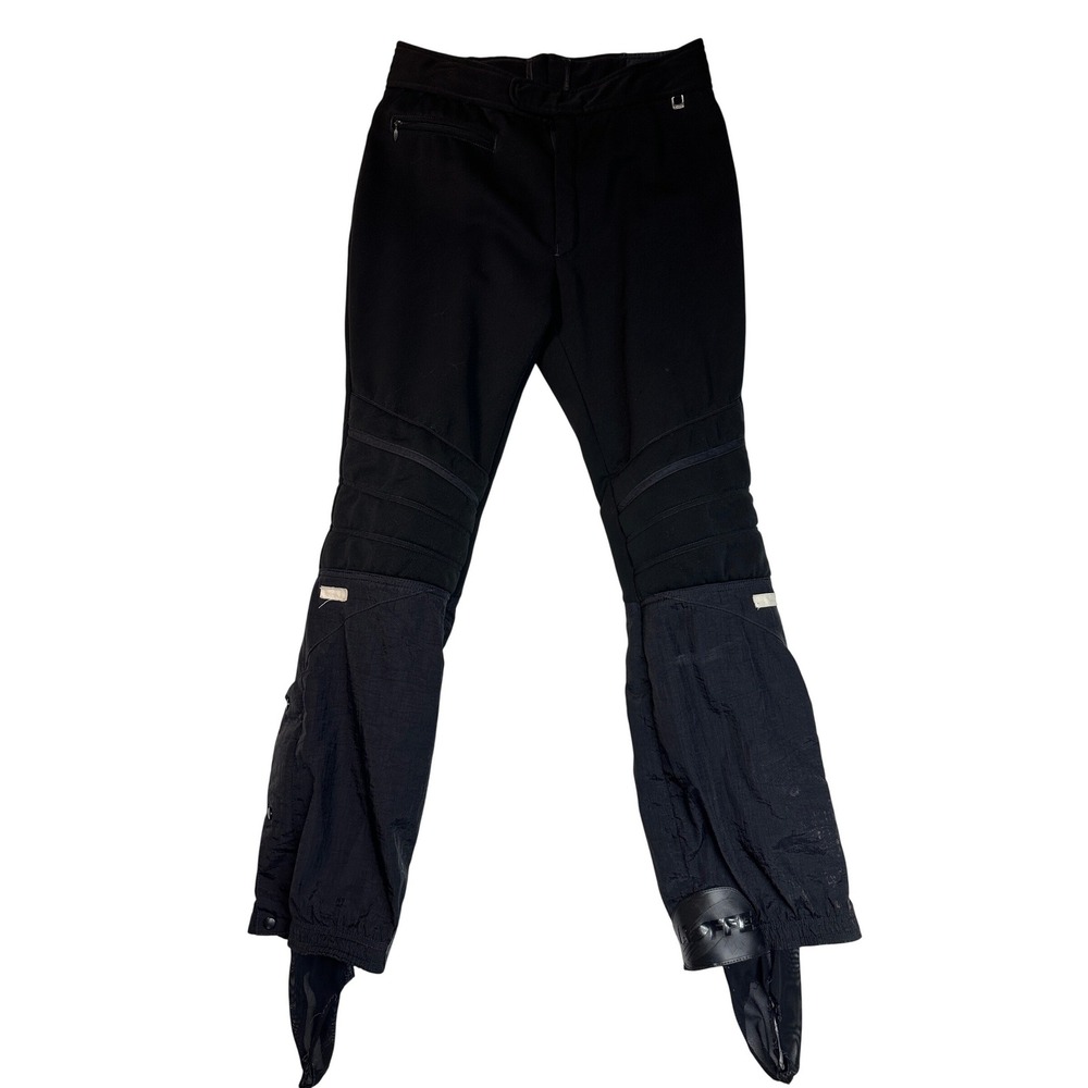 Vintage Roffe Schoeller Black Ski Pants Wool Blend Mens 34 X-Long Style 4147 USA